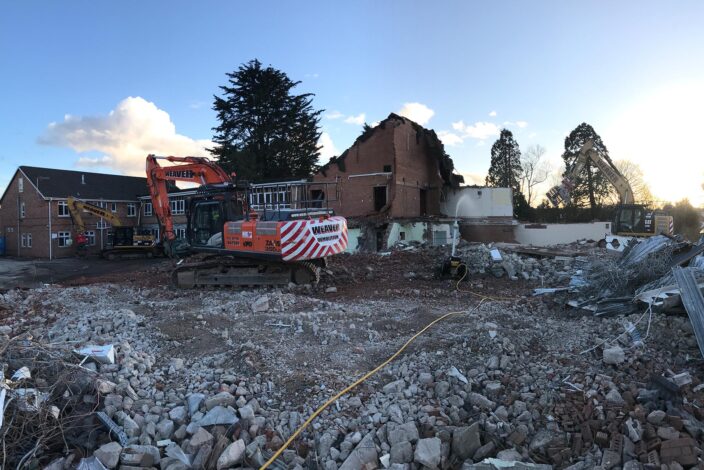 Demolition at Southmead Police Station