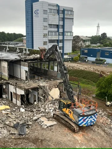 Demolition at Cornwall College