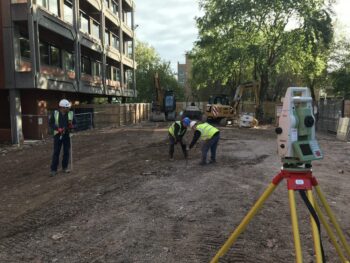 Taking measurements on site